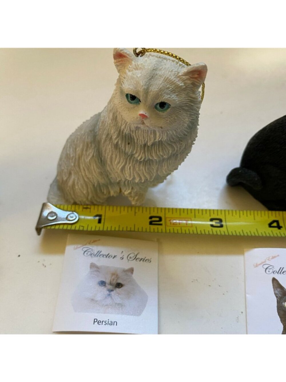 Limited Edition Collector's Series Cat Ornaments Lot of 3 Tiger Striped, Persian - Picture 9 of 9